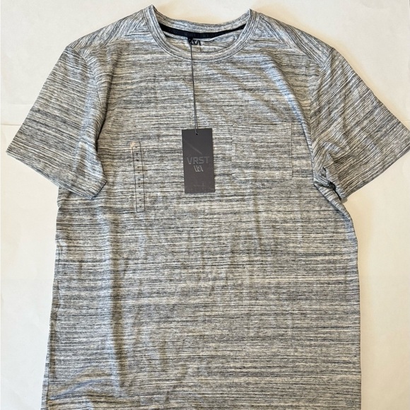 VRST Gray Short Sleeve Crew Neck Pocket Tee Size M - Picture 1 of 3